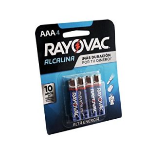 RAYOVAC 824-4F ALKALINE BATTERIES AAA 4 PACK