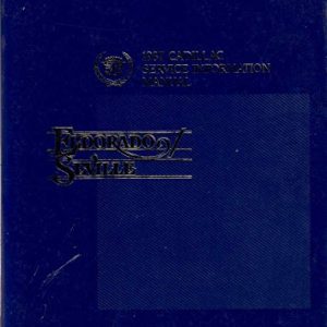 1987 CADILLAC ELDORADO SEVILLE SHOP SERVICE REPAIR MANUAL ENGINE DRIVETRAIN OEM
