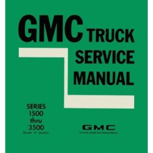 1971 GMC 1500-3500 TRUCK SHOP SERVICE REPAIR MANUAL ENGINE DRIVETRAIN ELECTRICAL