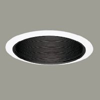 HALO RECESSED LIGHTING 310P BLACK LIGHT FIXTURE TRIM 75 WATT