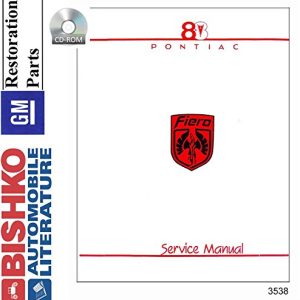 1988 PONTIAC FIERO SHOP SERVICE REPAIR MANUAL CD ENGINE DRIVETRAIN ELECTRICAL
