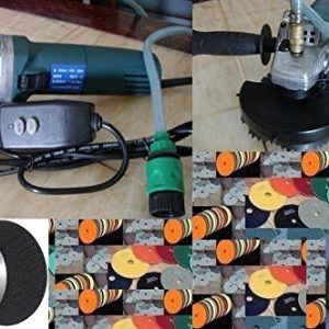 TOOLSMART 5 WET VARIABLE SPEED POLISHER 4 INCH DIAMOND POLISHING 35 PAD FREE ALUMINUM AND RUBBER BACKER CONCRETE MARBLE