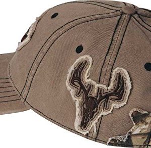 CHEVROLET FRAYED CAMO HAT BROWN