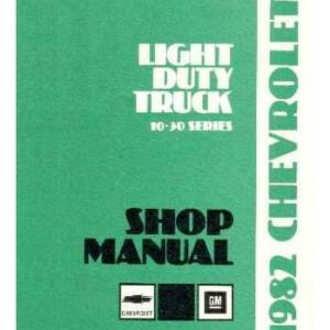 1982 CHEVY GMC C K 10-30 G P TRUCK SHOP SERVICE REPAIR MANUAL ENGINE DRIVETRAIN
